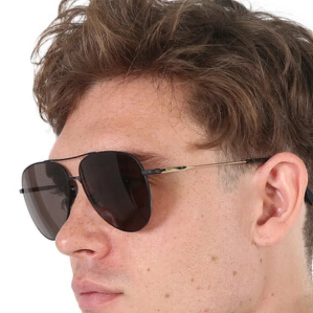 Hugo Boss Grey Pilot Men's Sunglasses BOSS 1558/O/F/S 0I46/IR 63